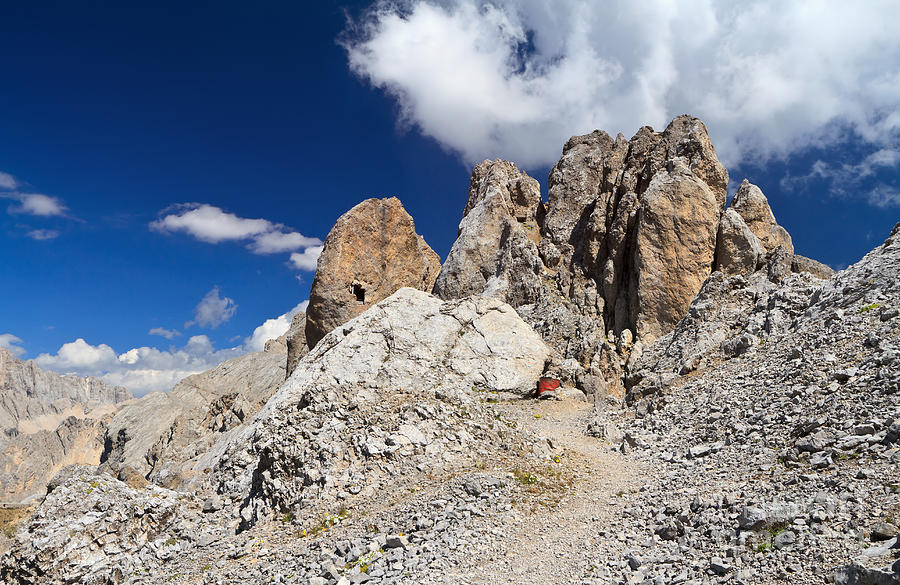 Dolomites - Costabella rock Photograph by Antonio Scarpi