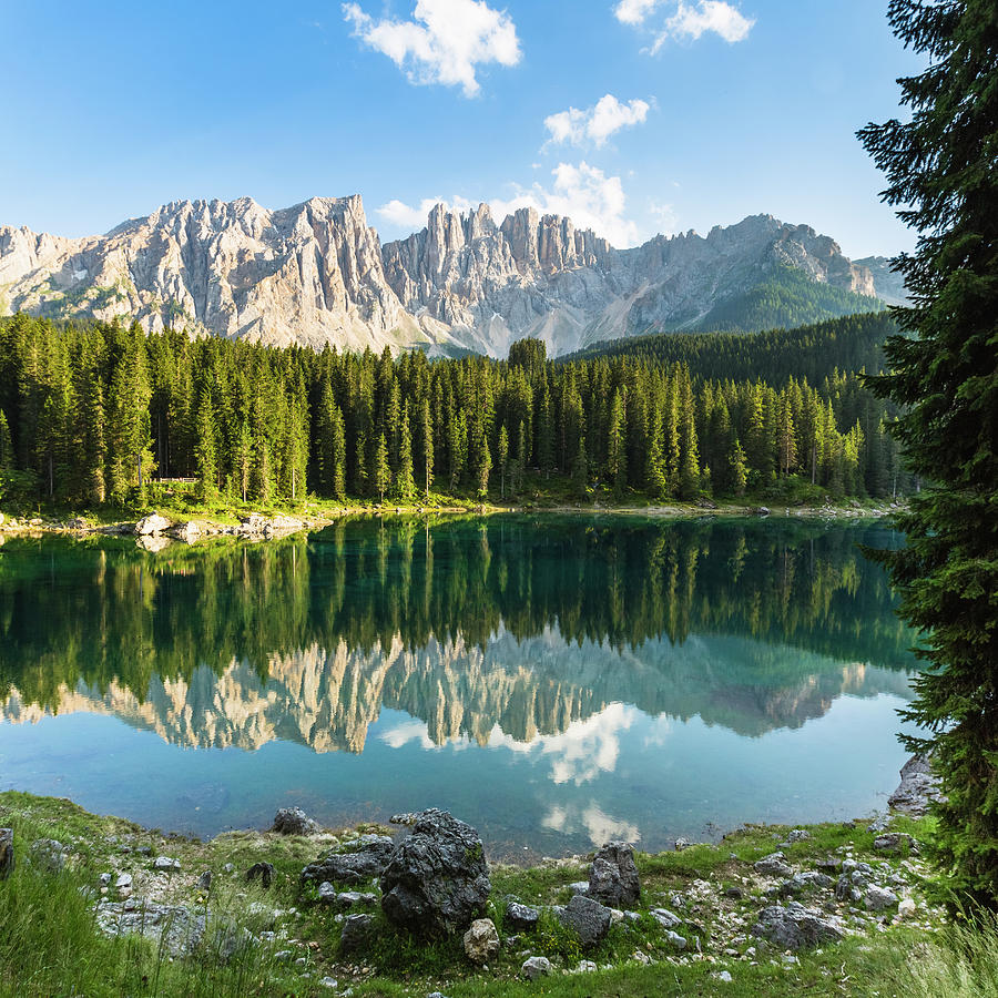 Dolomites Alpine Lake Photograph by Deimagine