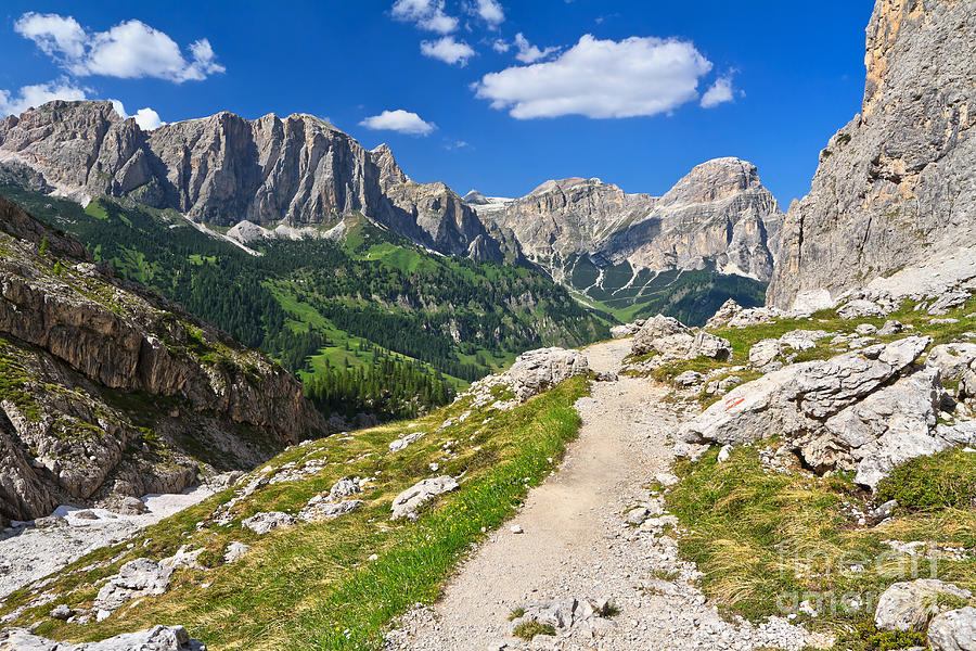 Dolomiti - footpath in Val Badia Photograph by Antonio Scarpi