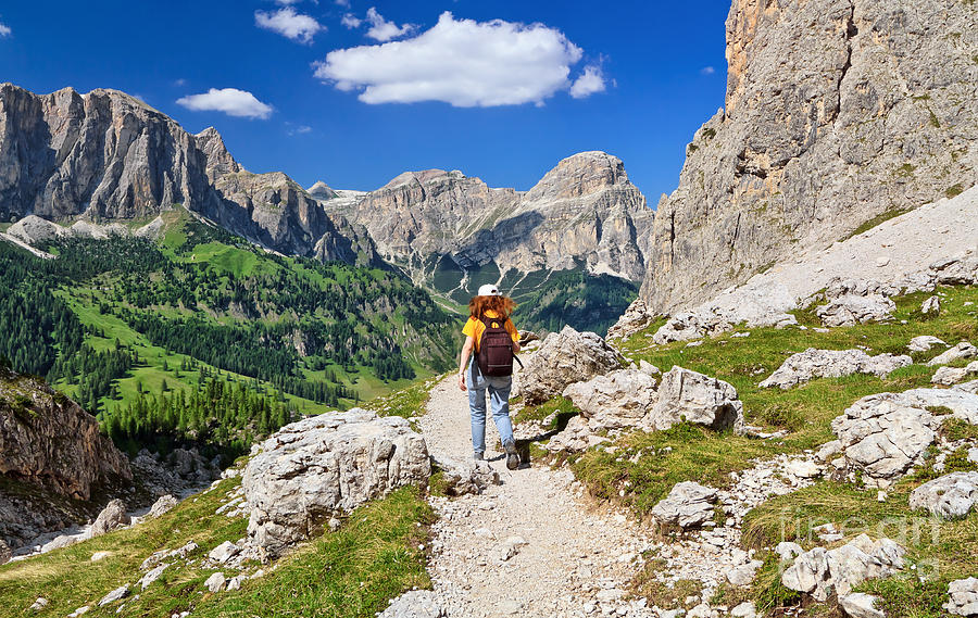 Dolomiti - hiking in Badia Valley Photograph by Antonio Scarpi