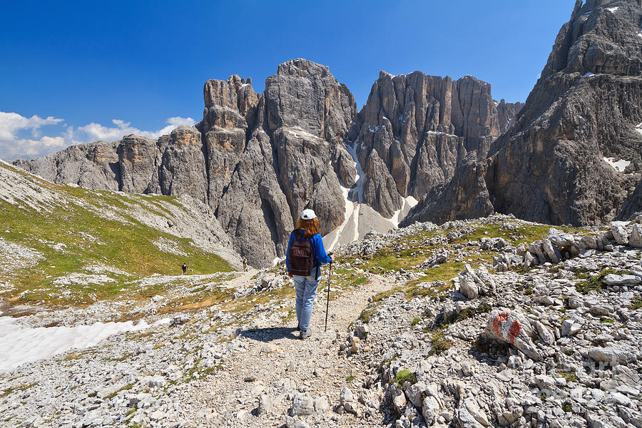 Dolomiti - hiking in Sella mount Photograph by Antonio Scarpi