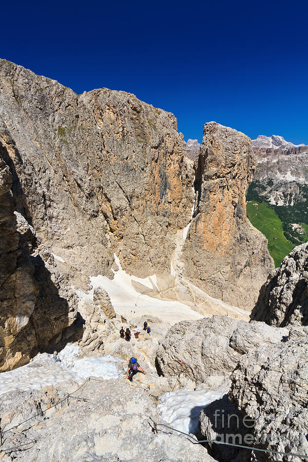 Dolomiti - landscape from Sella Mount Photograph by Antonio Scarpi