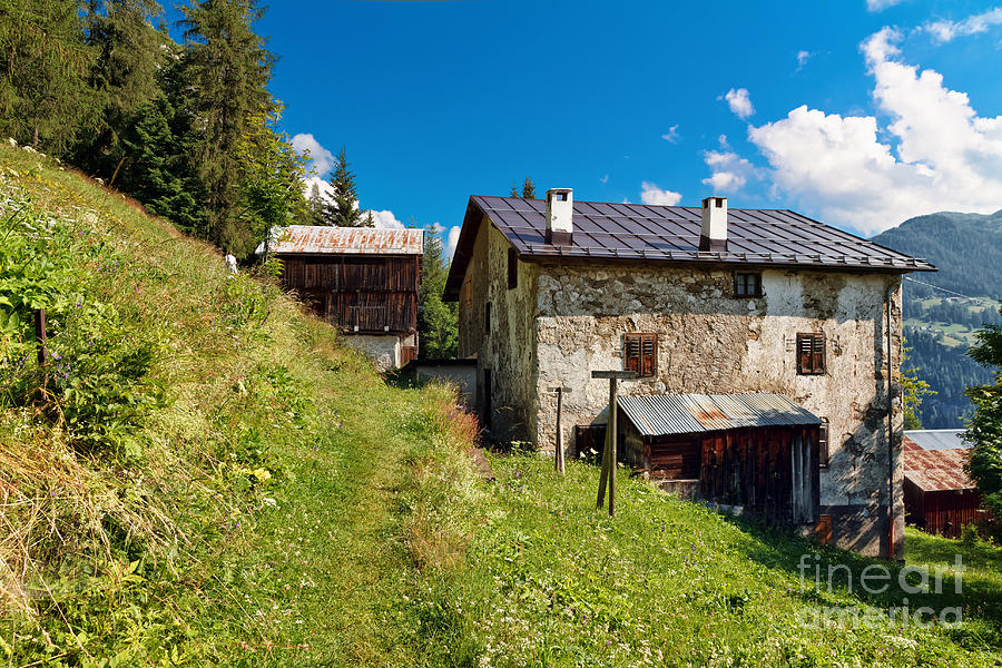 Dolomiti - Ronch village Photograph by Antonio Scarpi