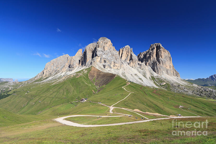 Nature Photograph - Dolomiti - Sassolungo mount by Antonio Scarpi