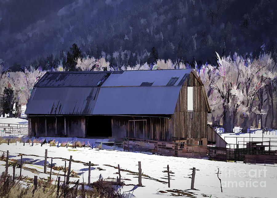 Winter Photograph - Dolores Colorado Barn by Janice Pariza