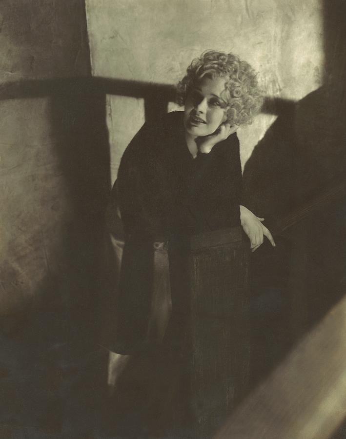 Dolores Costello Leaning On A Handrail Photograph by Edward Steichen