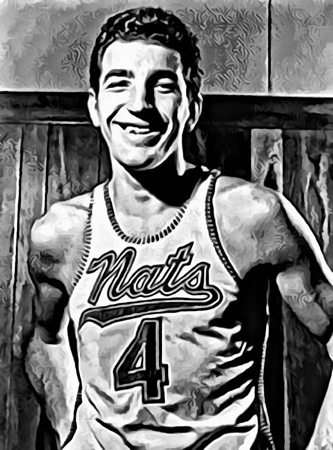 Dolph Schayes Painting by Florian Rodarte