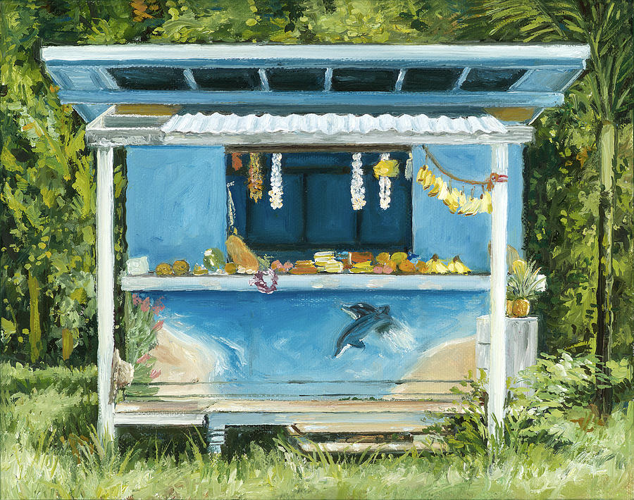 Honolulu Painting - Dolphin Bar by Stacy Vosberg