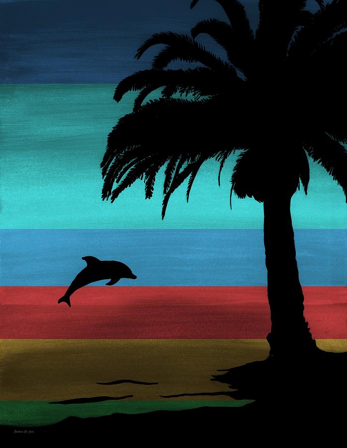 Dolphin Dreams Painting by Barbara St Jean