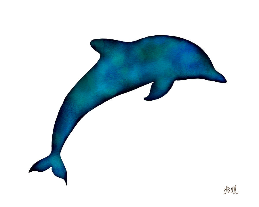 Dolphin Painting - Dolphin by Laura Bell