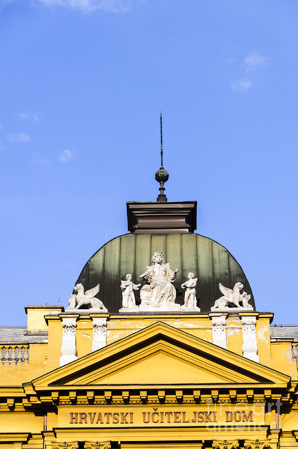 Dome of Croatian National Theatre Photograph by Oscar Gutierrez