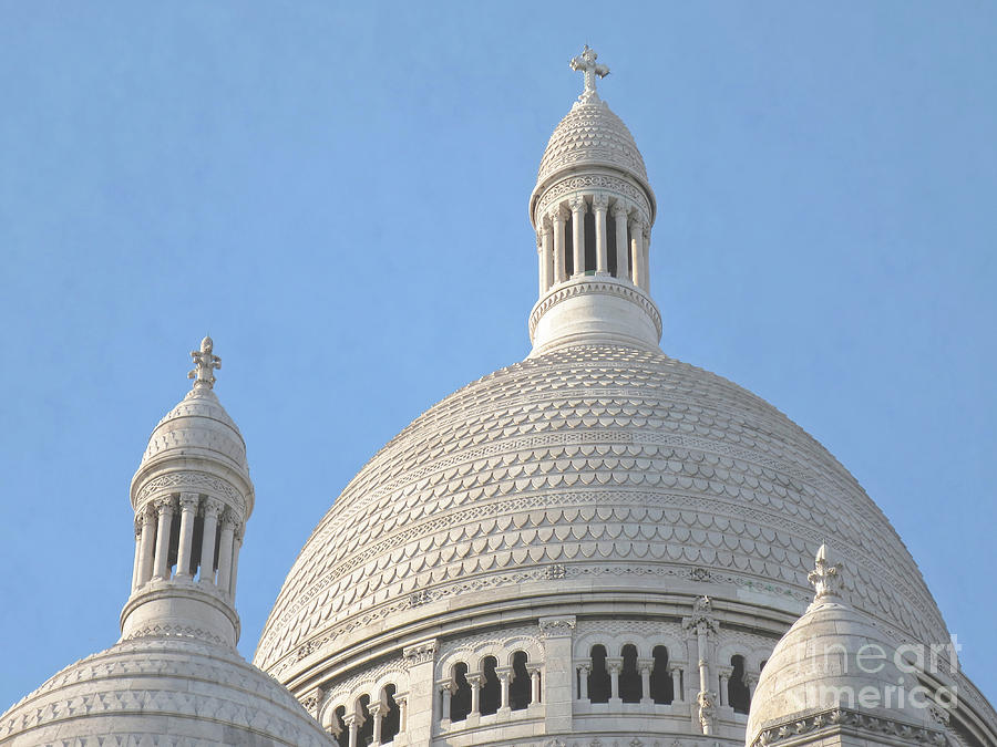 Domes of Sacre-Coeur Photograph by Ann Horn