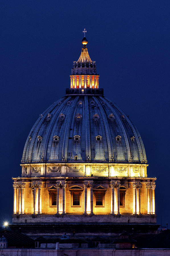 Michelangelo Photograph - Dome of Saint Peter by Fabrizio Troiani