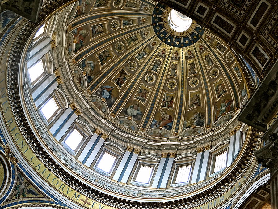 Dome of St. Peters Rome Photograph by Ira Shander