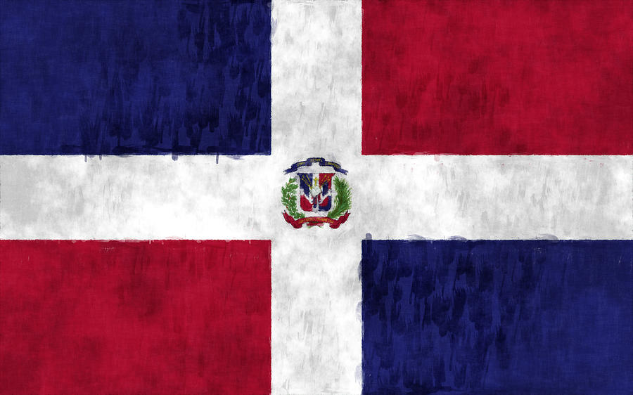 Flag Digital Art - Dominican Republic Flag by World Art Prints And Designs
