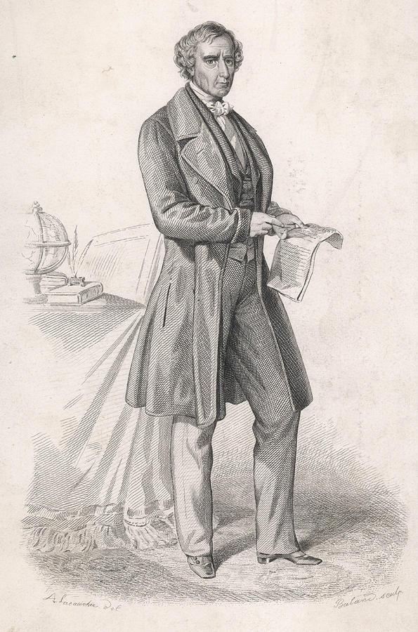 Francois Drawing - Dominique Francois Jean Arago by Mary Evans Picture Library