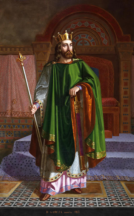 King Of Leon Painting - Don Garcia I King of Leon by Mariano De La Roca y Delgado