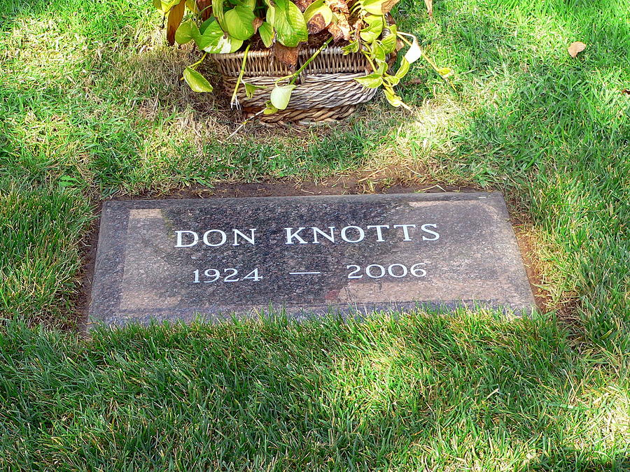 Don Knotts Grave Photograph by Jeff Lowe