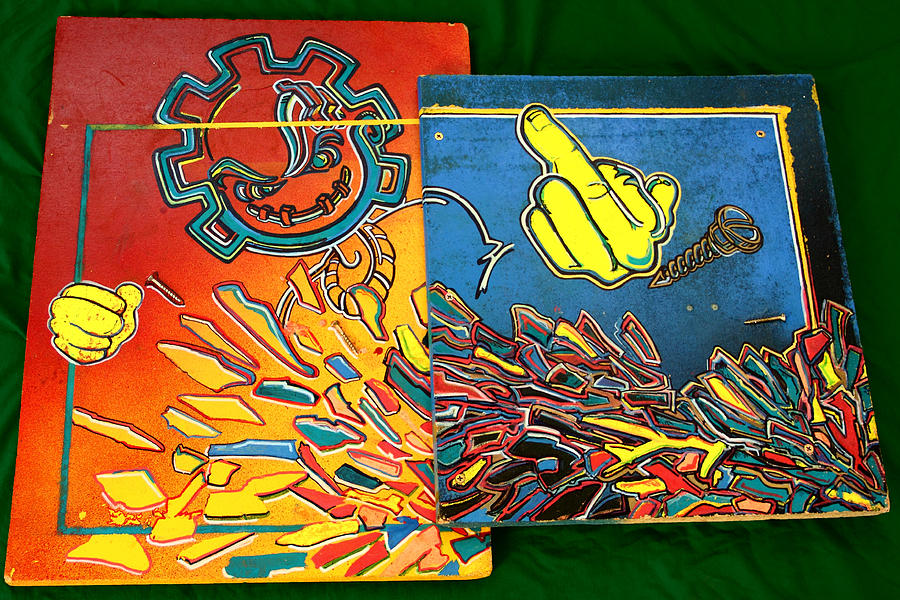 Screw Mixed Media - Don Lucid by Intoxicated Art Screw Mixed Media - Don Lucid by Intoxicated Art