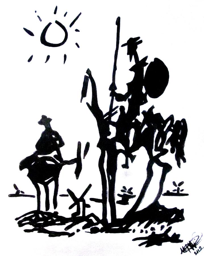 Don Quixote Painting - Don Quixote by MB Dallocchio