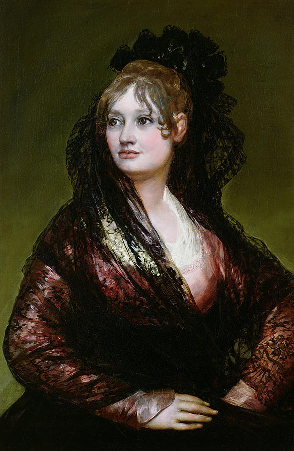 Dona Isabel De Porcel Painting by Francisco Goya