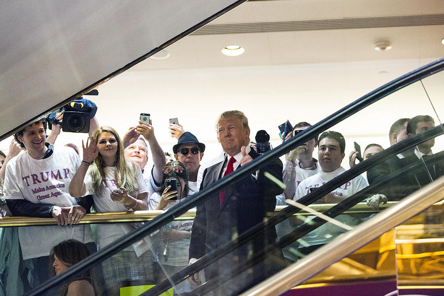 Donald Trump Makes Announcement At Trump Tower Photograph by Christopher Gregory Donald Trump Makes Announcement At Trump Tower Photograph by Christopher Gregory