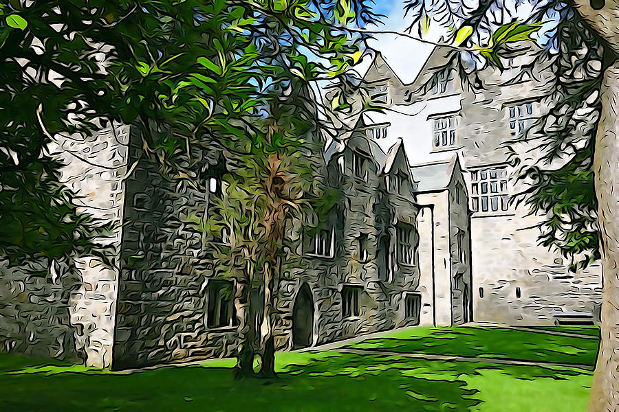 Castle Photograph - Donegal Castle Grounds by Norma Brock