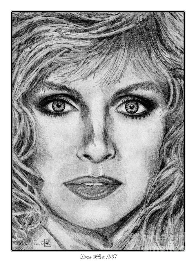 Donna Mills in 1987 Drawing by J McCombie