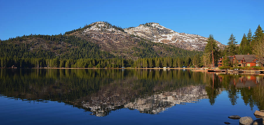 Donner Lake Reflection Photograph by Marilyn MacCrakin