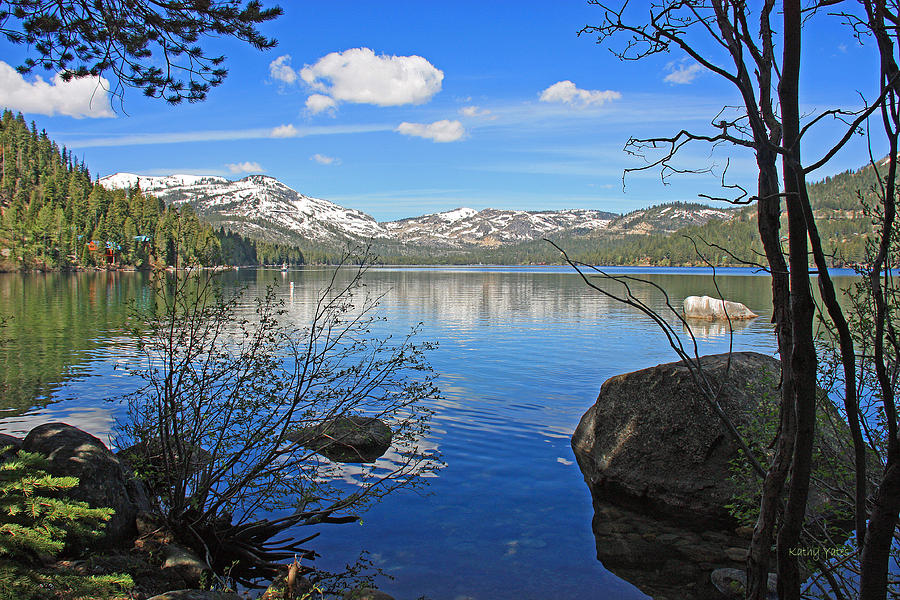 Donner Lake Through the Trees Photograph by Kathy Yates