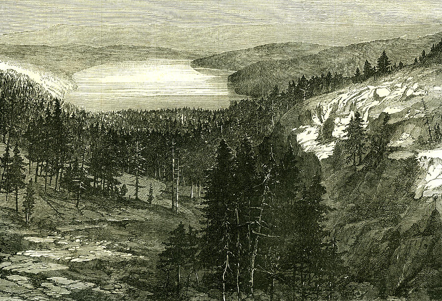 Donner Lake U.s.a Drawing by English School - Pixels