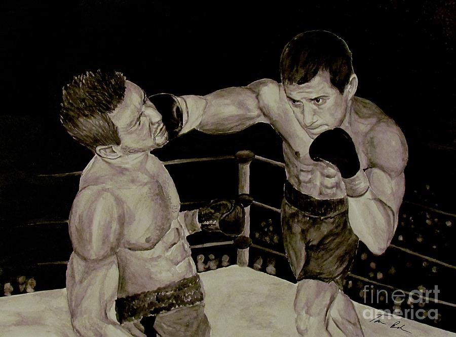 Sports Painting - Donovan Boxing by Tamir Barkan