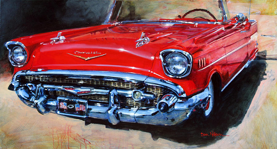 Dons 57 Chevy Painting by Dan Nelson