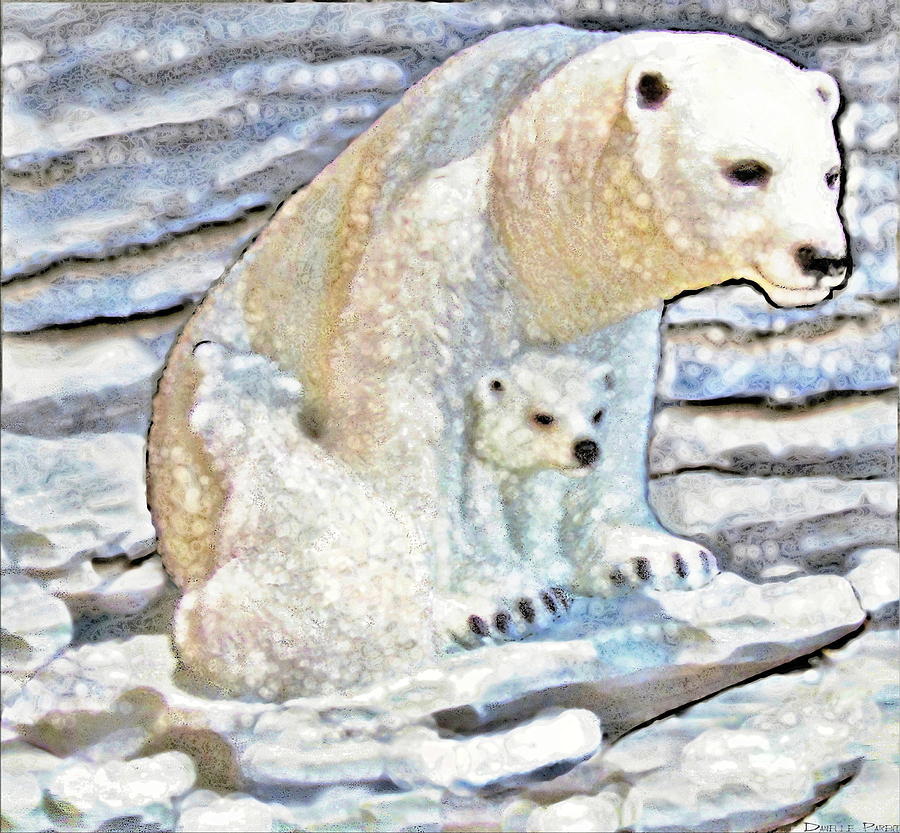 Polar Bear Photograph - Dont Be Shy Baby Polar Bear by Danielle  Parent