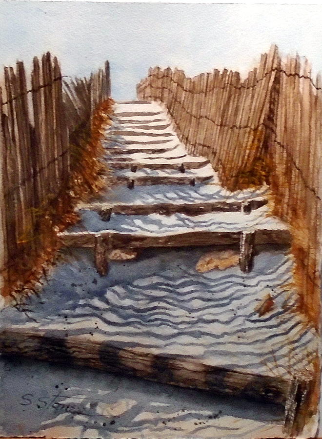 Watercolor Painting - Dont Forget Sunscreen by Sandra Stone Watercolor Painting - Dont Forget Sunscreen by Sandra Stone
