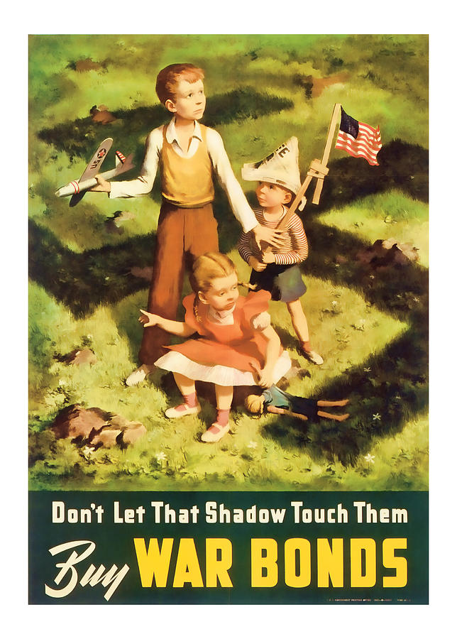 Patriotism Mixed Media - Dont Let The Shadow Touch Them - World War 2 Art by Presented By American Classic Art