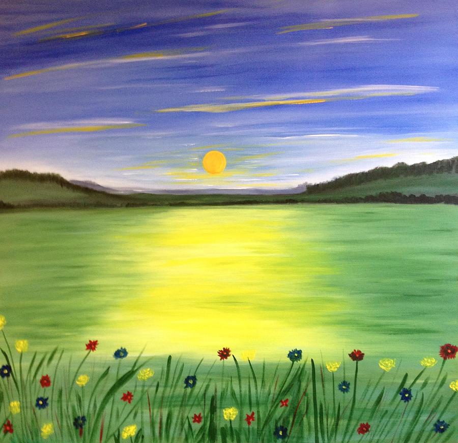 Don t let the sun catch you crying painting by shirley kent fine art
