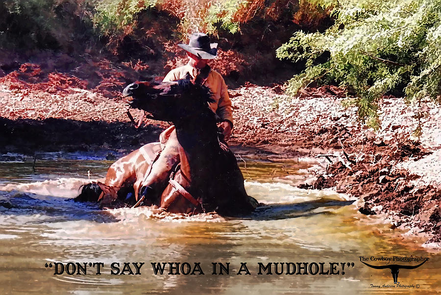 Dont Say Whoa in a mudhole Photograph by Tommy Anderson