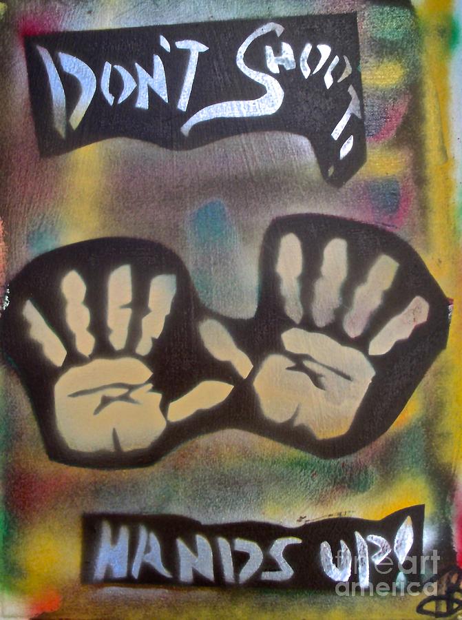 Monopoly Painting - Dont Shoot HANDS UP by Tony B Conscious