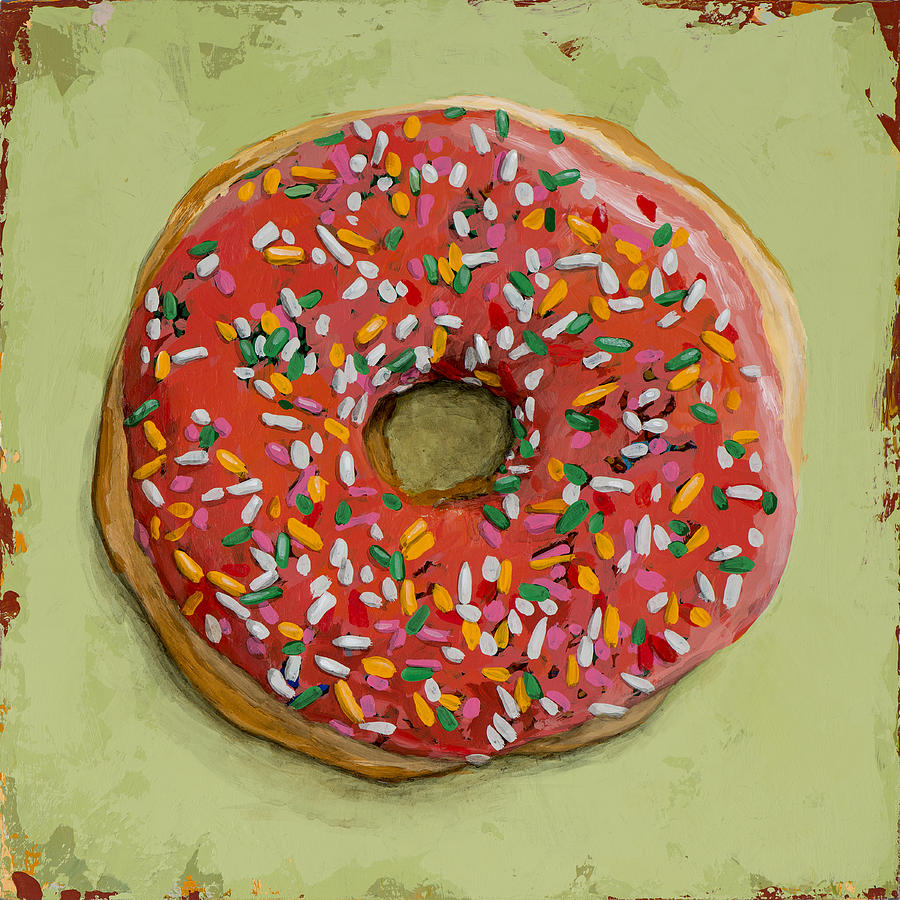 Donut Painting - Donut #1 by David Palmer