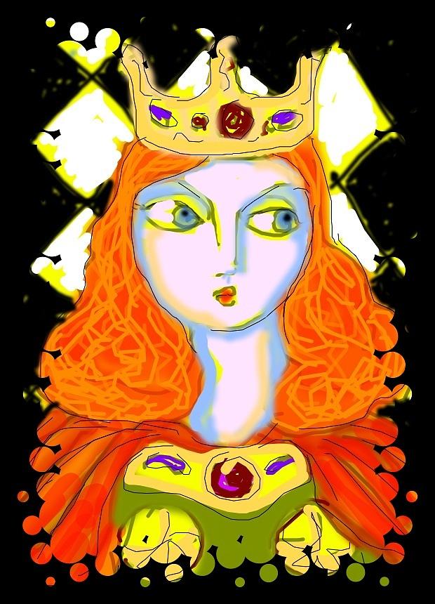 Doodle-Queen Digital Art by Rae Chichilnitsky