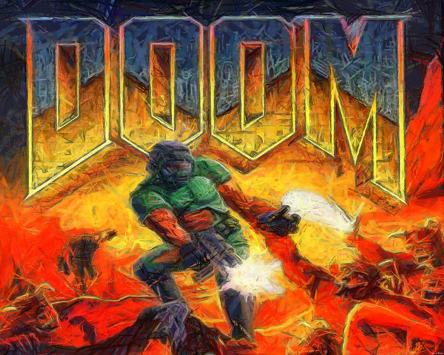 Doom Digital Art by Joe Misrasi