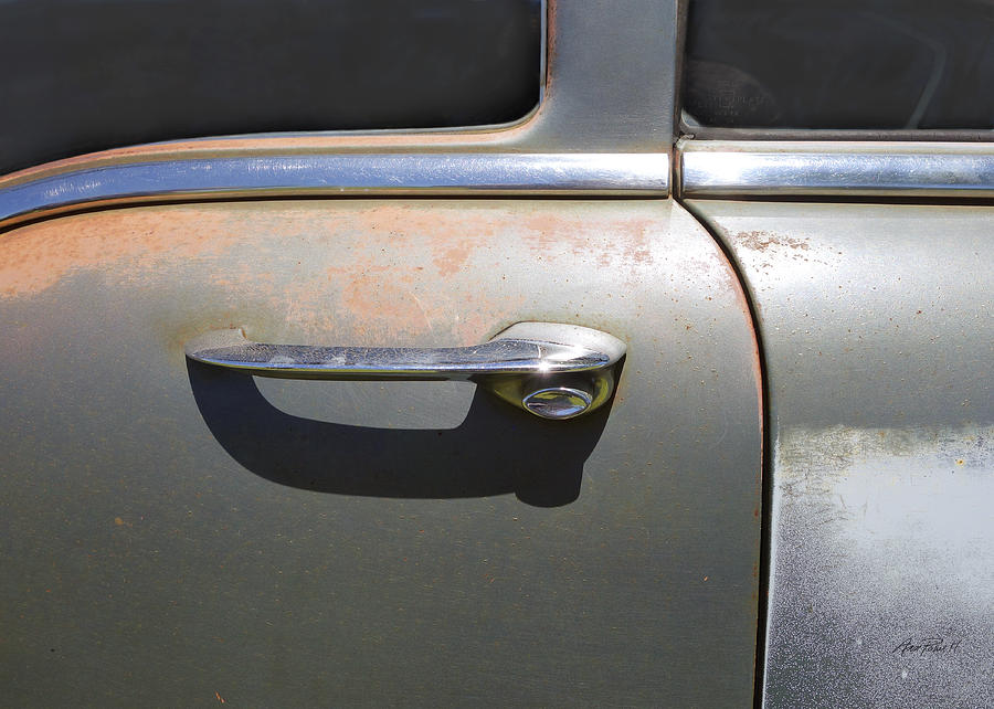 Door Handle Classic Car Photograph by Ann Powell