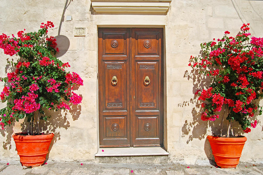 Door in Matera Italy Photograph by Caroline Stella