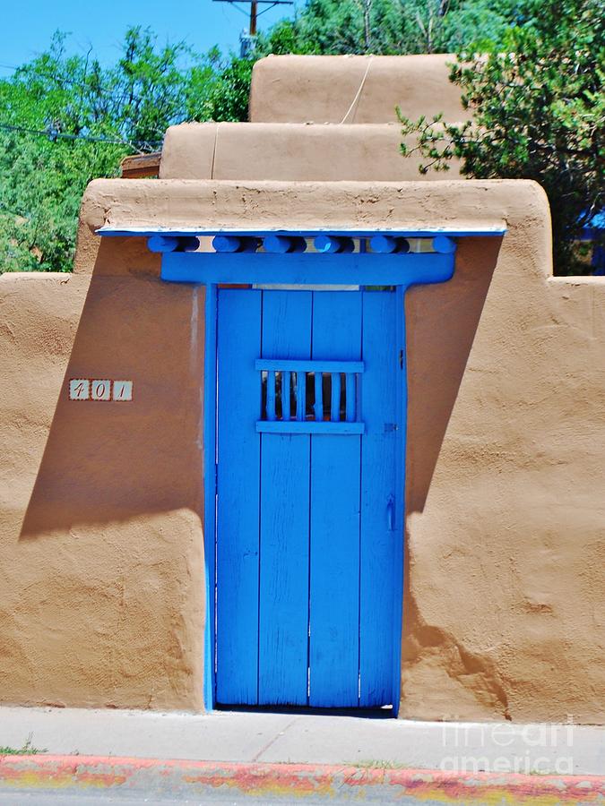 Door in Santa Fe Photograph by William Wyckoff