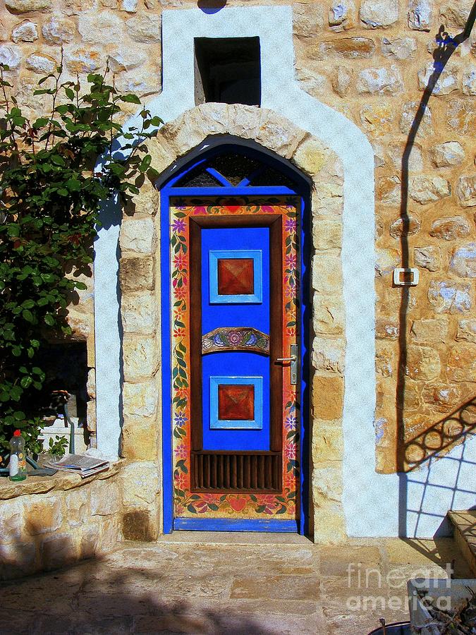 Door in Zefat Photograph by Noa Yerushalmi
