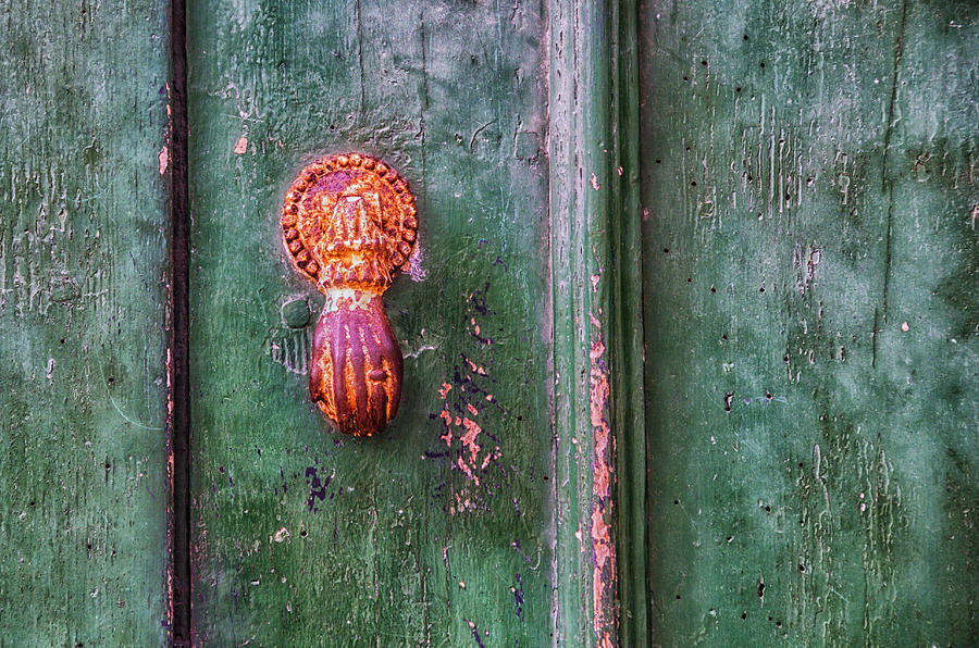 Door knocker Photograph by Paulo Goncalves