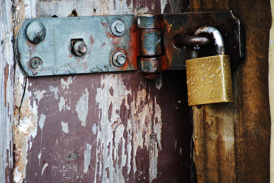 Key Photograph - Door Lock by Katrina Dimond