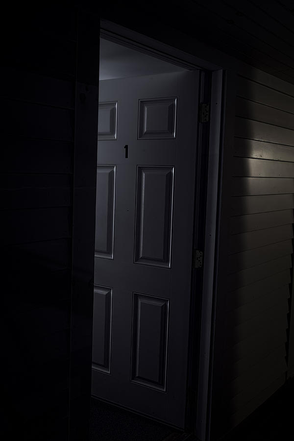 Night Photograph - Door No. 1 by Kate Hannon