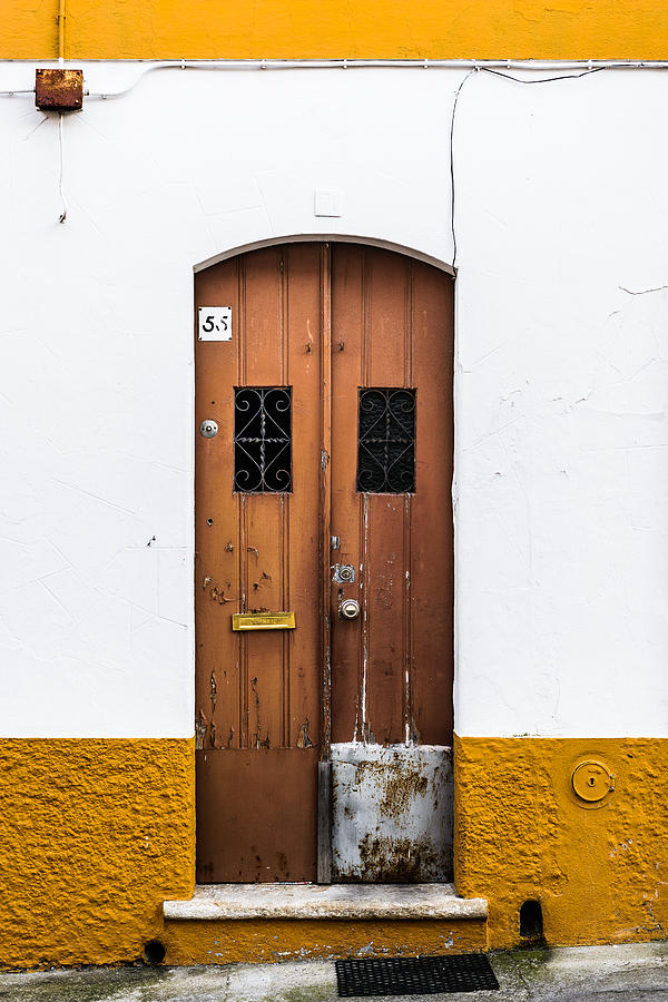 Architecture Photograph - Door No 55 by Marco Oliveira
